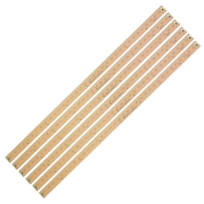 Charles Leonard 36" Wood Yardstick, Pack of 6 (CHL77565-6)