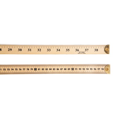 Charles Leonard Meter Stick Ruler with Metal End, Pack of 6 (CHL77595-6)