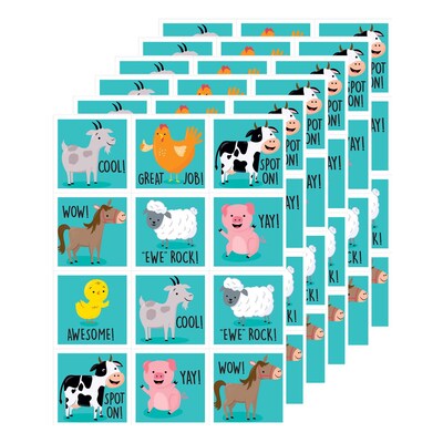 Creative Teaching Press® Farm Friends Reward Stickers, 60/Pack, 6 Packs (CTP10210-6)