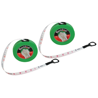 Learning Advantage 33 Plastic Tape Measure, Green, 2/Bundle (CTU7610-2)