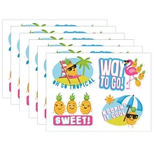 Eureka® Jumbo Scented Stickers, Pineapple, 12/Pack, 6 Packs (EU-628003-6)