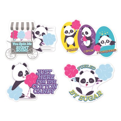 Eureka® Jumbo Scented Stickers, Cotton Candy, 12/Pack, 6 Packs (EU-628009-6)