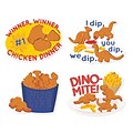 Eureka® Jumbo Scented Stickers, Chicken Nuggets, 12/Pack, 6 Packs (EU-628010-6)