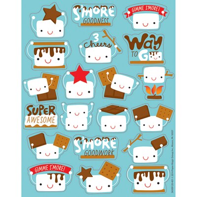 Eureka Marshmallow Scented Stickers, 80 Per Pack, 6 Packs (EU-650912-6)