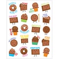 Eureka Chocolate Scented Stickers, 80 Per Pack, 6 Packs (EU-650944-6)