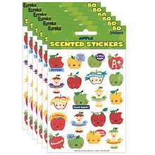 Eureka® Apple Scented Stickers, 80/Pack, 6 Packs (EU-650947-6)
