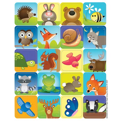 Eureka Woodland Creatures Theme Stickers, 120 Per Pack, 12 Packs (EU-655069-12)