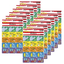 Eureka Dr. Seuss Success Stickers, 120 Per Pack, 12 Packs (EU-658017-12)