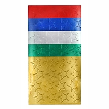 Eureka Presto-Stick Foil Star Stickers, 1/2, Assorted Colors, 250/Pack, 12 Packs (EU-82402-12)
