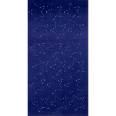 Eureka Presto-Stick Foil Star Stickers, 1/2", Blue, 250 Per Pack, 12 Packs (EU-82412-12)