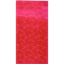 Eureka Presto-Stick Foil Star Stickers, 3/4, Red, 175 Per Pack, 12 Packs (EU-82464-12)