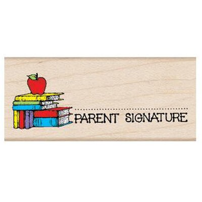 Hero Arts Parent Signature with Apple Stamp, Pack of 3 (HOAD323-3)