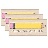 Hero Arts Please Sign & Return Pencil Stamp, Pack of 3 (HOAD435-3)