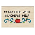 Hero Arts Completed With Teachers Help Stamp, Pack of 3 (HOAD548-3)