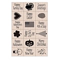 Hero Arts Ink n Stamp A Year of Holidays Stamps, Set of 18 (HOALL809)