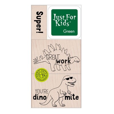 Hero Arts Super Dino Stamp Set, 3 Per Set, 2 Sets (HOALP487-2)