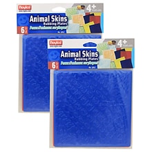 Roylco Animal Skins Rubbing Plates, 6/Pack, 2 Packs (R-5817-2)