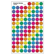 TREND Colorful Smiles superSpots Stickers, 800 Per Pack, 6 Packs (T-46134-6)