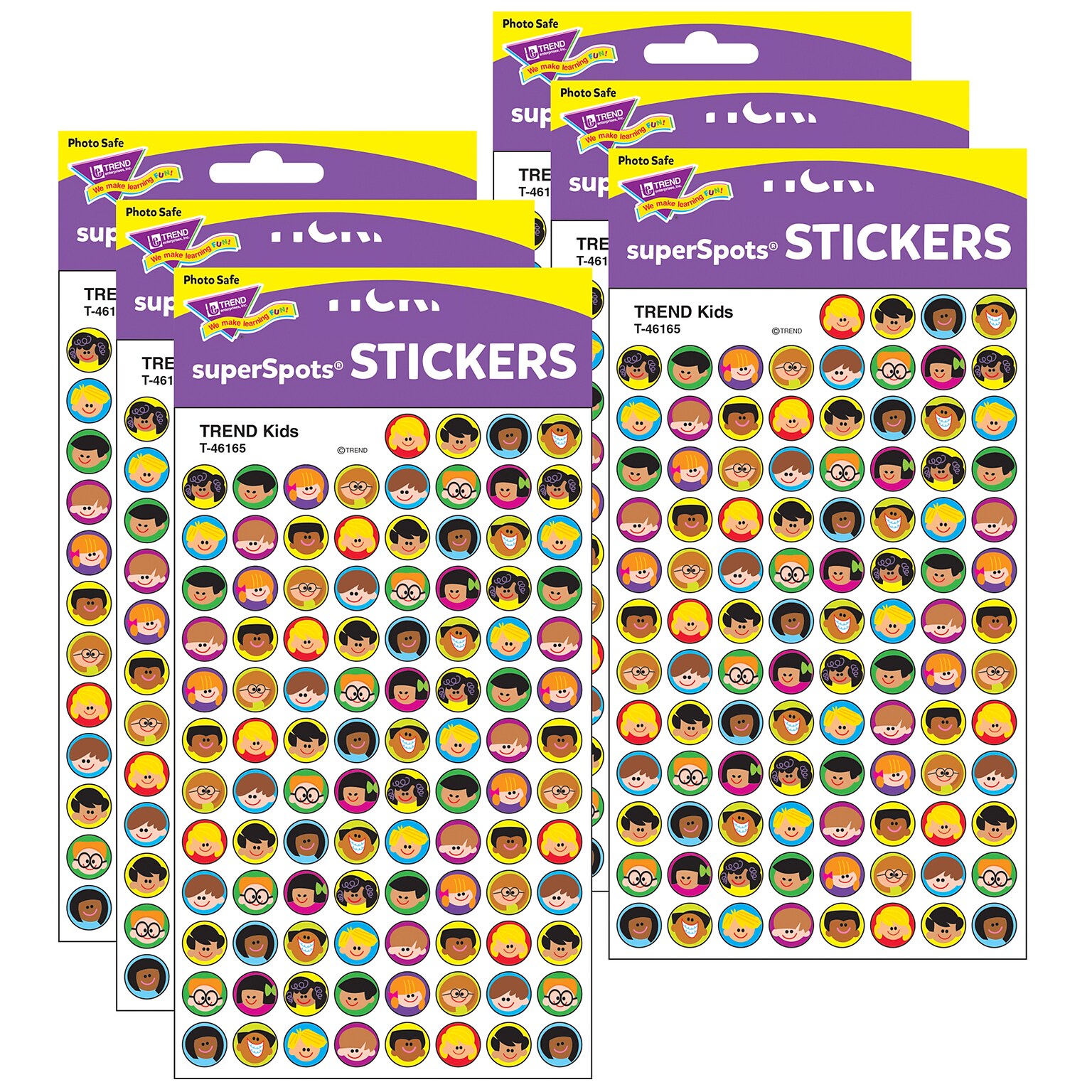 TREND Kids superSpots Stickers, 800 Per Pack, 6 Packs (T-46165-6)