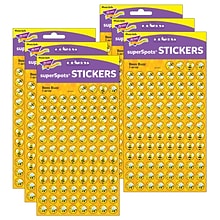 Trend Bees Buzz superSpots Stickers, Yellow, 800/Pack, 6 Packs (T-46168-6)