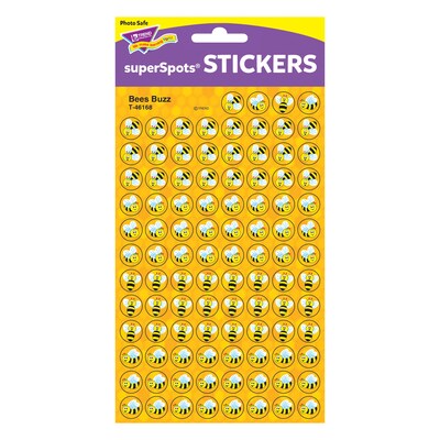 TREND Bees Buzz superSpots Stickers, 800 Per Pack, 6 Packs (T-46168-6)