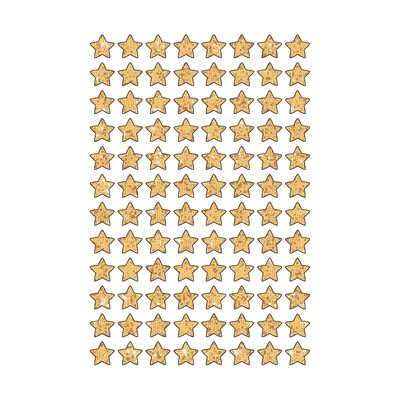 TREND Gold Sparkle Stars superShapes Stickers-Sparkle, 400 Per Pack, 6 Packs (T-46403-6)