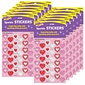 Trend Shimmering Hearts Sparkle Stickers, 72/Pack, 12 Packs (T-6306-12)