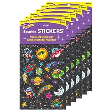 TREND Sparkly Space Stuff Sparkle Stickers®, 36/Pack, 6 Packs (T-63361-6)