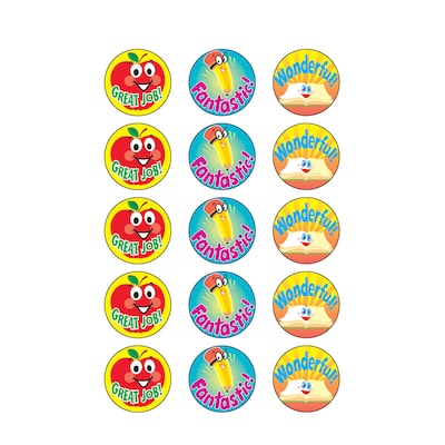 TREND School Time/Apple Stinky Stickers®, 60 Per Pack, 6 Packs (T-6418-6)