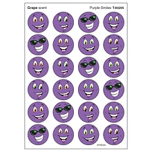 TREND Purple Smiles/Grape Stinky Stickers, 96 Per Pack, 6 Packs (T-83205-6)