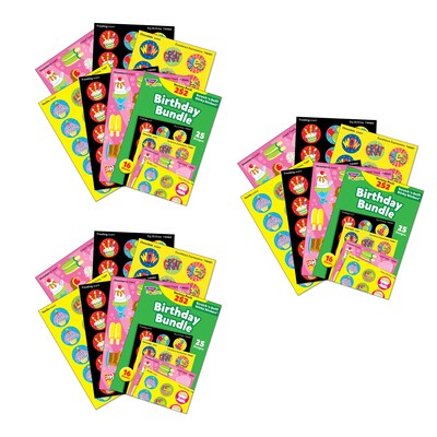 TREND Birthday Bundle Stinky Stickers Variety Pack, 252/Pack, 3 Packs (T-83918-3)