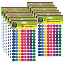 Teacher Created Resources Happy Faces Mini Stickers, 528 Per Pack, 12 Packs (TCR1236-12)