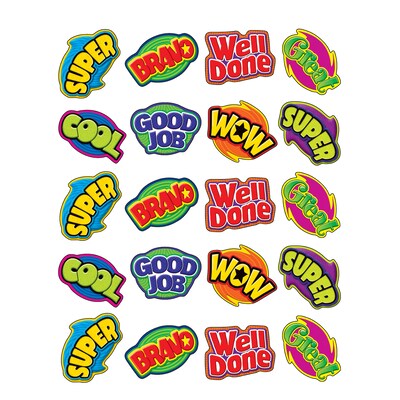 Teacher Created Resources Positive Words Stickers, 120 Per Pack, 12 Packs (TCR5206-12)