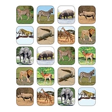 Teacher Created Resources Safari Animals Stickers, 120 Per Pack, 12 Packs (TCR5468-12)