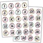 Teacher Created Resources Confetti Numbers Stickers, 120 Per Pack, 6 Packs (TCR5574-6)