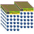 Teacher Created Resources® 1 Square Blue Paw Prints Stickers, 120/Pack, 12 Packs (TCR5747-12)