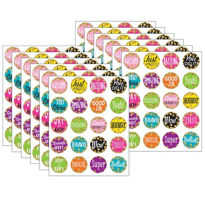 Teacher Created Resources® Confetti Stickers, 120/Pack, 6 Packs (TCR8191-12)