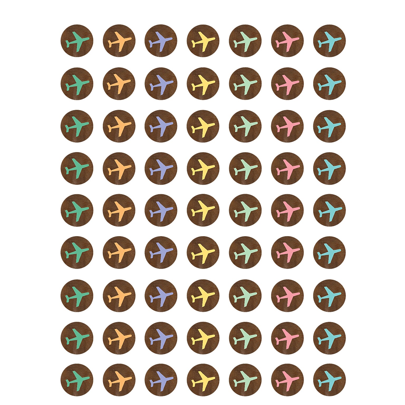 Teacher Created Resources® Travel the Map Airplanes Mini Stickers, 378/Pack, 12 Packs (TCR8563-12)