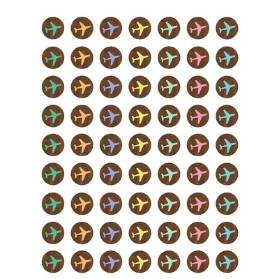 Teacher Created Resources® Travel the Map Airplanes Mini Stickers, 378/Pack, 12 Packs (TCR8563-12)