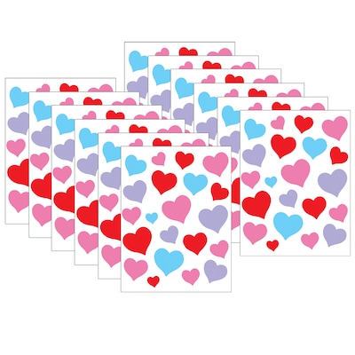 Teacher Created Resources® Charming Hearts Stickers, 120/Pack, 12 Packs (TCR8587-12)