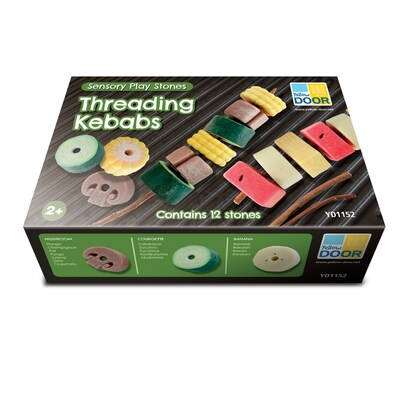 Yellow Door Sensory Play Stones, Threading Kebabs (YUS1152)