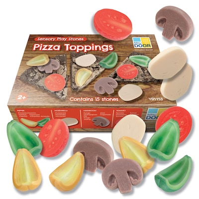 Yellow Door Sensory Play Stones, Pizza Toppings (YUS1153)