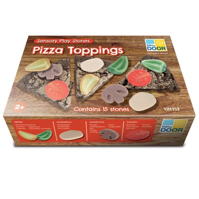 Yellow Door Sensory Play Stones, Pizza Toppings (YUS1153)