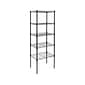 Mount-It! 5-Tier Metal Shelving Unit, 17", Black (MI-7861)