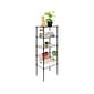 Mount-It! 5-Tier Metal Shelving Unit, 17", Black (MI-7861)