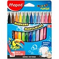 Maped Helix Usa ColorPeps Jungle Fine Tip Washable Markers, 12/Pkg (845448)