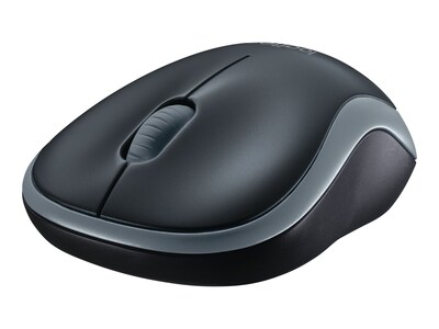 Logitech M185 Wireless Ambidextrous Optical Mouse, Gray (910-003888)