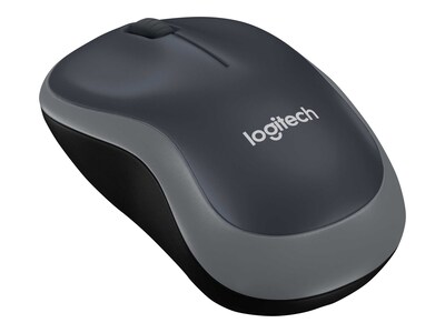 Logitech M185 Wireless Ambidextrous Optical Mouse, Gray (910-003888)