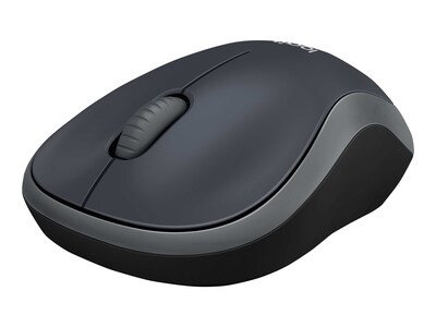 Logitech M185 Wireless Ambidextrous Optical Mouse, Gray (910-003888)