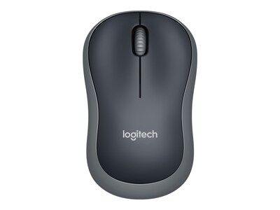 Logitech M185 Wireless Ambidextrous Optical Mouse, Gray (910-003888)
